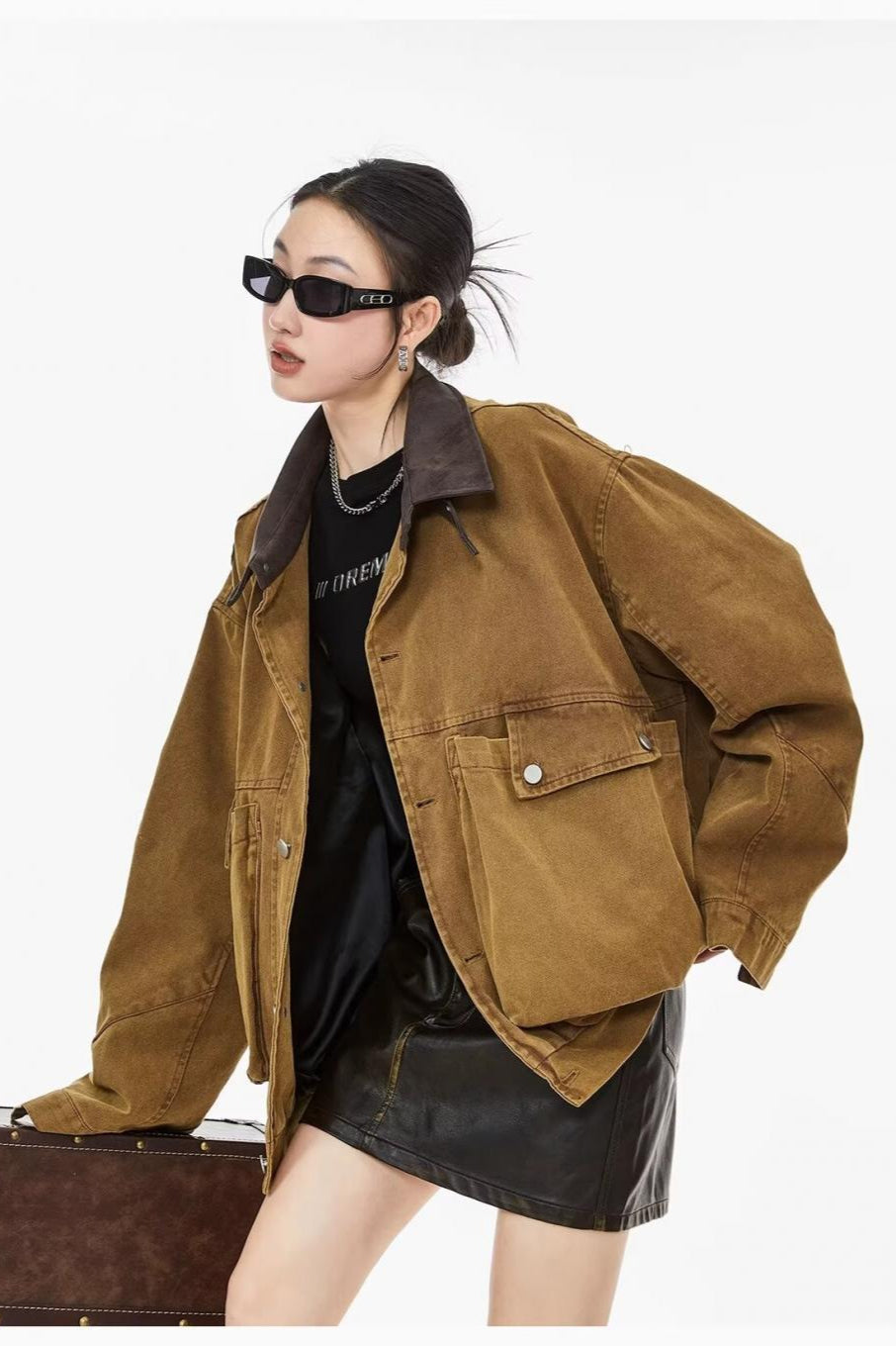 Relaxed Fit Workwear Pocket Jacket