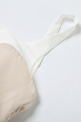 Solid Ruched High Waist Sleeveless Cami Mini Dress