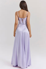 Elegant Cami Backless Maxi Party Dress