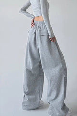 High Waist Sweatpants Knit Pants