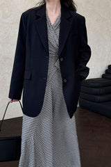 Split Back Relaxed Fit Blazer