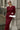 Wine Red Tie Waist Two Piece Blazer Skirt Set Secondary image