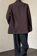 Wool Blend Relaxed Fit Blazer