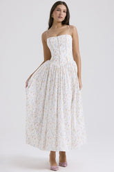 Romantic Tiered A-Line Floral Dress