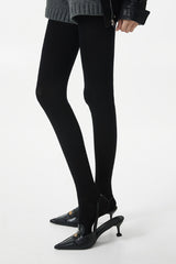 High Waist Knit Moisture Wicking Compression Tights