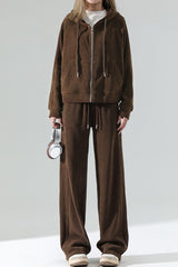 Fleece Lined Relaxed Knit Pants