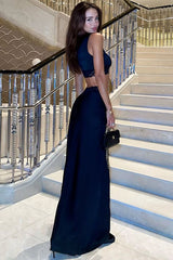 Lace Trim V Neck Cami Top Floor Length Skirt Set