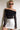 Off Shoulder Sheer Mesh Slim Fit Long Sleeve Tee Secondary image