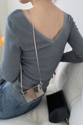 Elegant Turtleneck Bodycon Knit Top