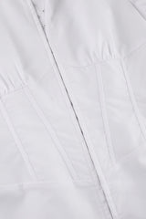 Long Sleeve Polo Collar Blouse