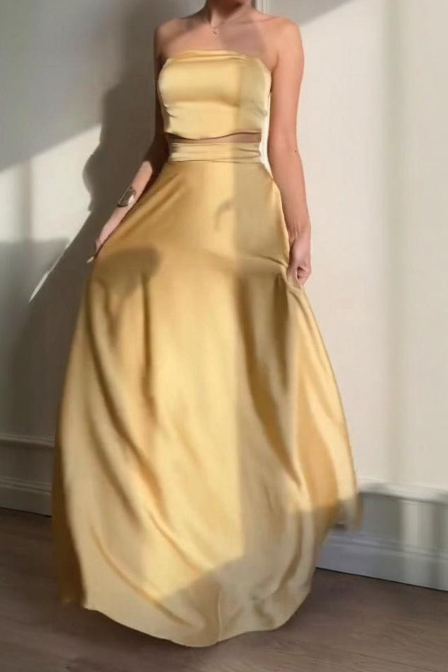 Solid Belted Sleeveless Formal Dress