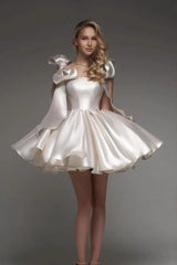 Stylish Tulle Spaghetti Strap Short Mini Dress