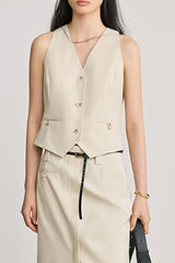 Classic V Neck Sleeveless Waistcoat Tank Top