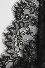 Lace Applique Sheer Tiered Maxi Skirt Set