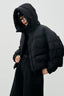 Cropped Relaxed Fit Puffer Jacket S / Black