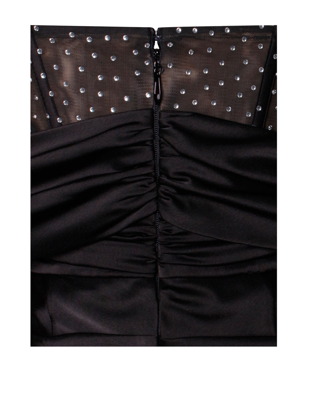 Stella Black Off Shoulder Graceful Crystal Corset Satin Gown Dresses