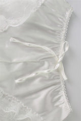 Satin Lace Trim Cami Sleep Shorts Set