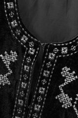 Long Sleeve Embroidered Velvet Jacket