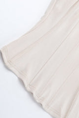 Sexy Solid Corset Crop Top