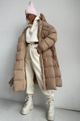 Casual Longline Insulated Puffer Jacket