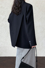 Split Back Relaxed Fit Blazer