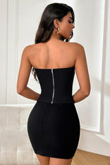 Sexy Solid Corset Crop Top