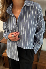 Striped Long Sleeve Blouse