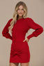 Single Breasted Knit Sweater Bodycon Skirt Skirt Set