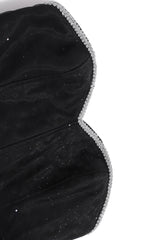 Strapless Corset Black Elegant Birthday Mini Dress