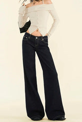 Vintage Streetwear Loose Fit Jeans Dark Blue / XS