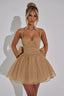 Satin Bow A-Line Mini Dress