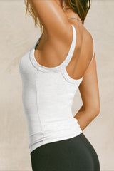 Chic Halter Ribbed Layering Tank Top