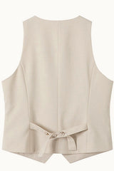 Classic V Neck Sleeveless Waistcoat Tank Top