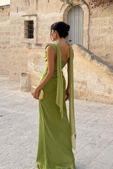 Solid Color Slim Elegant Chic Prom Dress