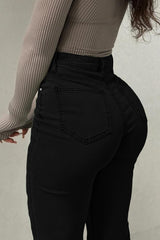 Chic High Waist Stretch Bootcut Jeans