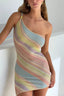 Asymmetric Printed Bodycon Vacation Dress