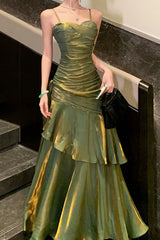 Chiffon Spaghetti Strap Maxi Dress