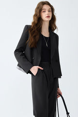 Casual Loose Fit Blazer S / Black
