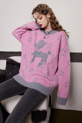 Relaxed Fit Cozy Crewneck Sweater