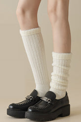 Foot Stirrup Cozy Ribbed Leg Warmers