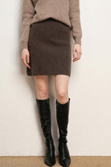 Wool A-Line Mini Skirt
