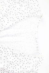 Polka Dot Satin V Neck Crop Top Mermaid Skirt Set