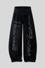 Flame Typography Wide Leg Sweatpants