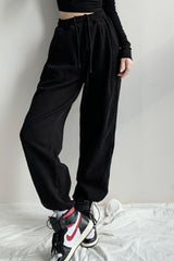 Fleece Lined Loose Knit Pants
