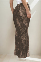 Retro Printed Chic Slim Long Skirt