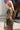 Green Croc Print One Shoulder Backless Mini Dress Secondary image