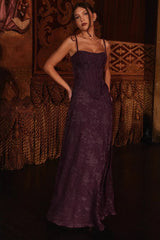 Spaghetti Strap Chiffon Floral Formal Dress