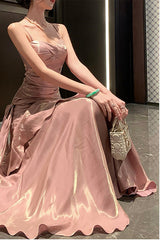 Chiffon Spaghetti Strap Maxi Dress