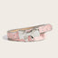 Denim Butterfly Buckle Beaded Statement Belt