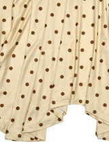 Polka Dot Crop Top High Waist Pencil Skirt Set